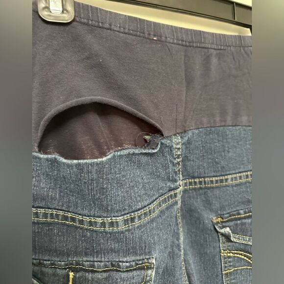 Oh! Momma Maternity Jeans Blue Denim Over Belly (522) - Picture 5 of 6